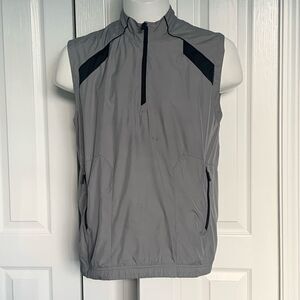 Men's adidas golf Gray Sleeveless windbreaker Jacket